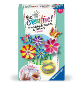 Box des Be Creative! Freundschaftsbänder & Blumen-Sets mit bunten Blumen- und Armband-Bastelideen.
