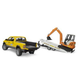RAM 2500 Power Wagon Service+Anhänger+Minibagger