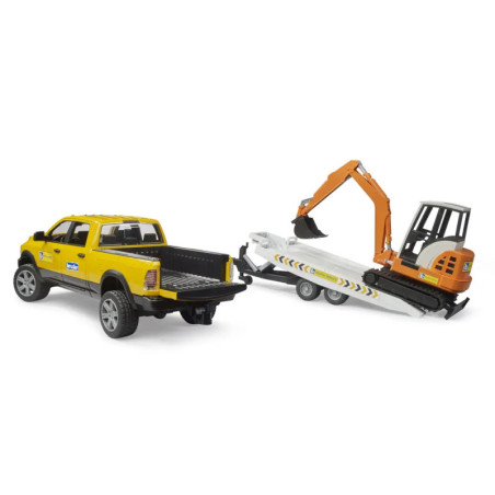 RAM 2500 Power Wagon Service+Anhänger+Minibagger