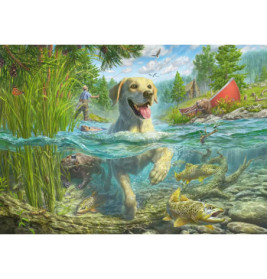 Puzzle M.Frederickson Hunde Labrador   1000 Teile