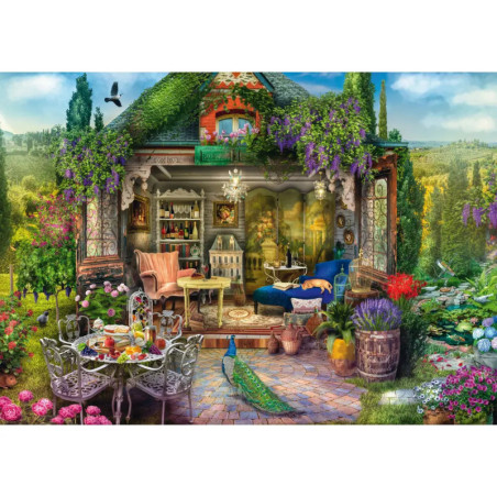 Puzzle Gartenhausglück in den 1000 Teile Puzzle Gartenhausglück in den 1000 Teile