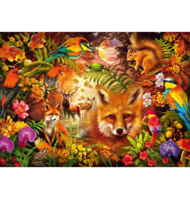 Puzzle Blüten, Fell und Federn 1000 Teile
