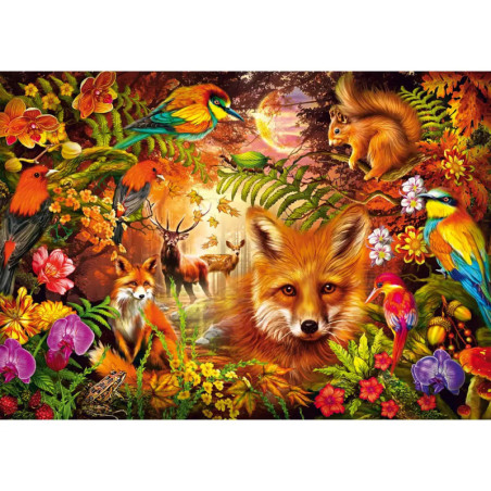 Puzzle Blüten, Fell und Federn 1000 Teile