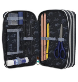 Dino World 3 Fach Federtasche LED GALAXY