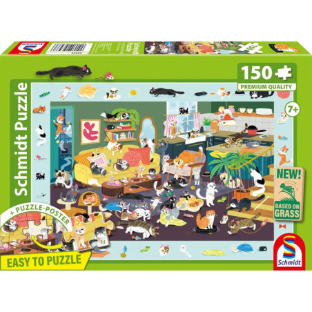 KIPU150T.Lustiges Katzen- Gewimmel