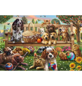 KIPU200T.Gartenpicknick für Hund und Katze