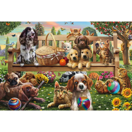 KIPU200T.Gartenpicknick für Hund und Katze