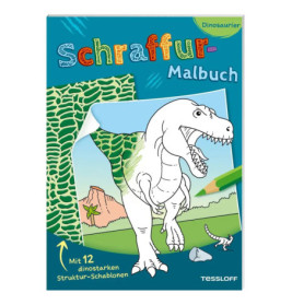 Schraffur-Malbuch- Dinosaurier