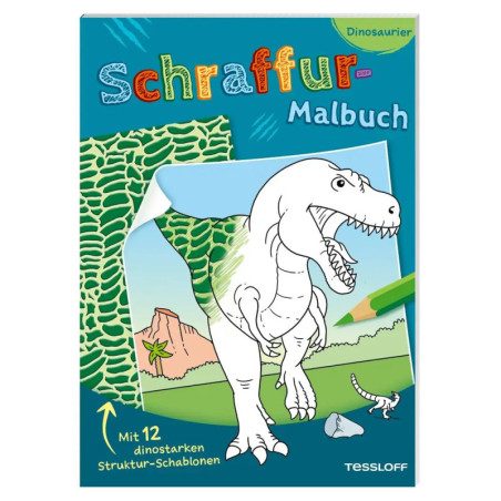 Schraffur-Malbuch- Dinosaurier