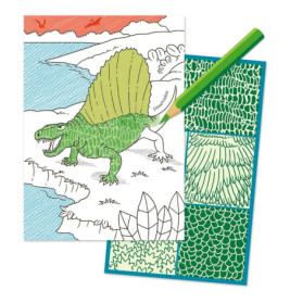 Schraffur-Malbuch- Dinosaurier