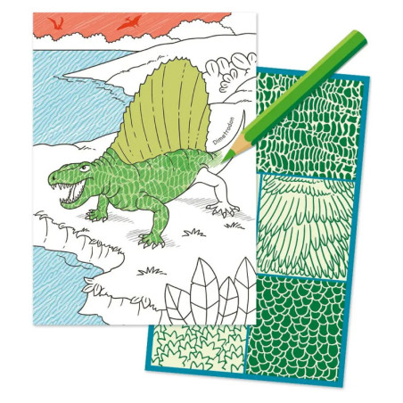 Schraffur-Malbuch- Dinosaurier