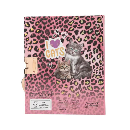 TOPModel Tagebuch mit Geheimst ift