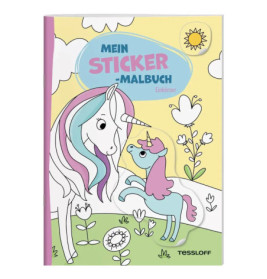 Mein Sticker-Malbuch Einhörner