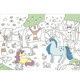 Mein Sticker-Malbuch Einhörner