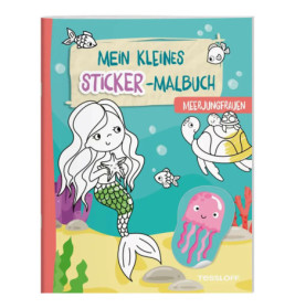 Mein kleines Sticker-Malbuch. Meerjungfrauen
