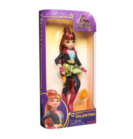 Miraculous Ladybug Valentina Puppe im bunten Outfit in einer lila-gelben Verpackung.