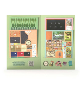 Sam&Julia Mäusehaus Miniaturge genst. a.Papier: Klassenzimmer