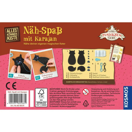 Näh-Spaß mit Karajan Schule der mag. Tiere