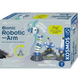 Box eines Bionic Robotic Arm STEM-Kits mit abgebildetem Arm und Infos auf Deutsch und Englisch.