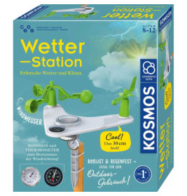 Kosmos Wetter-Station Bausatz mit Wetterinstrumenten für Kinder von 8 bis 12 Jahren.