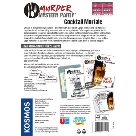 Murder Mystery Party Cocktail Mortale
