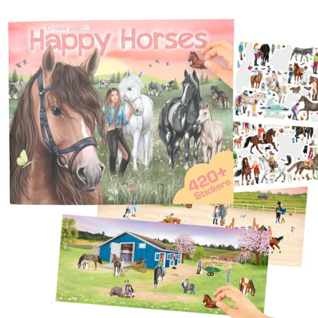 Create Your Happy Horses - Stickerbuch