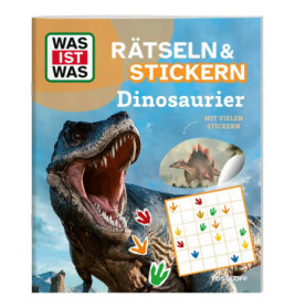 WAS IST WAS Rätseln und Stickern Dinosaurier
