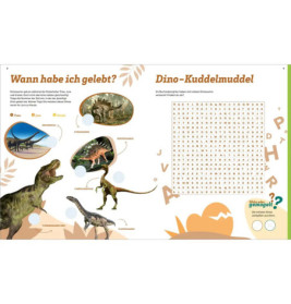 WAS IST WAS Rätseln und Stickern Dinosaurier