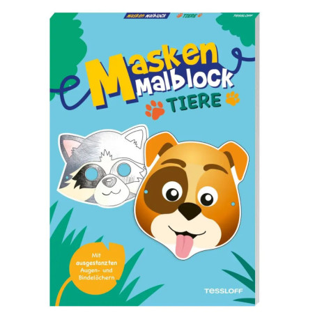 Masken-Malblock Tiere