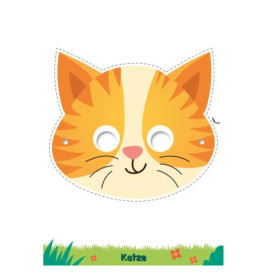 Masken-Malblock Tiere