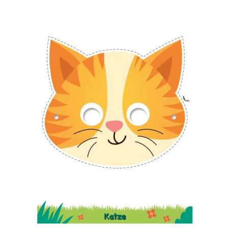 Masken-Malblock Tiere