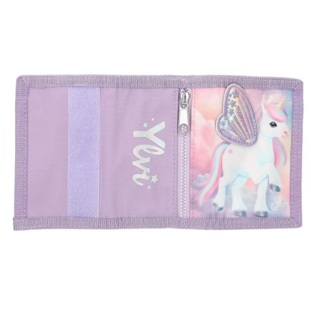 Ylvi Portemonnaie mit appliziertem Flügel