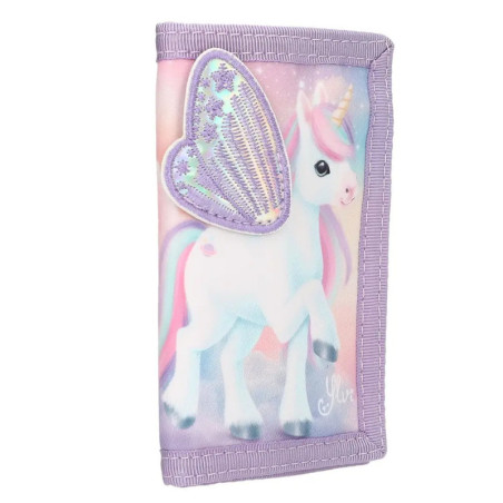 Ylvi Portemonnaie mit appliziertem Flügel