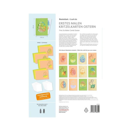 Bastelset - Erstes Malen Kritzelkarten O