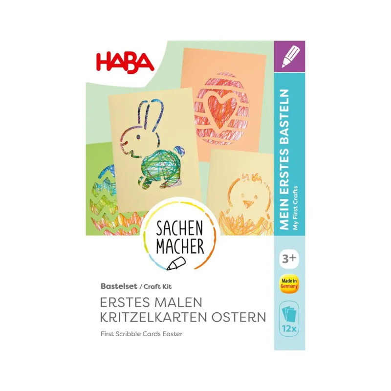 Bastelset - Erstes Malen Kritzelkarten O