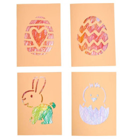 Bastelset - Erstes Malen Kritzelkarten O