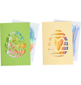 Bastelset - Erstes Malen Kritzelkarten O