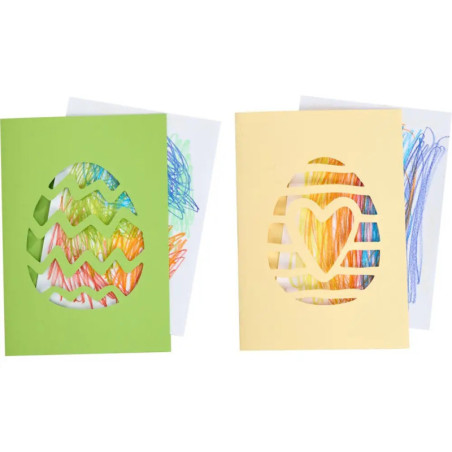 Bastelset - Erstes Malen Kritzelkarten O