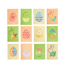 Bastelset - Erstes Malen Kritzelkarten O