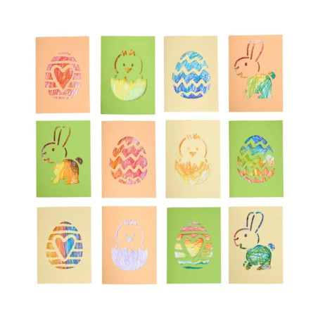 Bastelset - Erstes Malen Kritzelkarten O