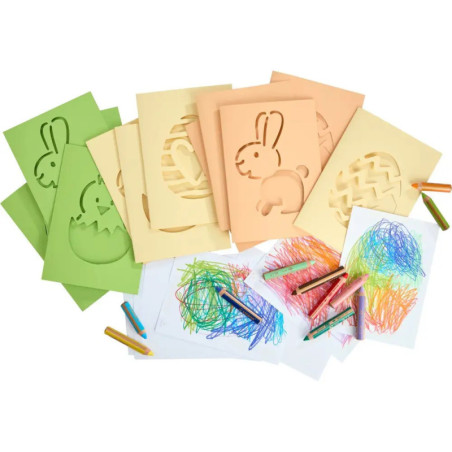 Bastelset - Erstes Malen Kritzelkarten O