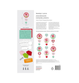 Bastelset - Anhänger Herzblumen