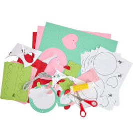 Bastelset - Anhänger Herzblumen