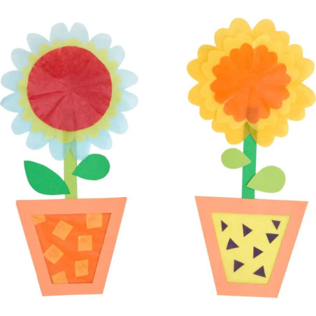 Bastelset - Fensterbild Blumentöpfchen