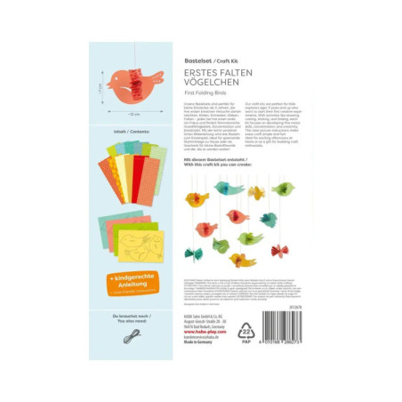Bastelset - Erstes Falten Vögelchen