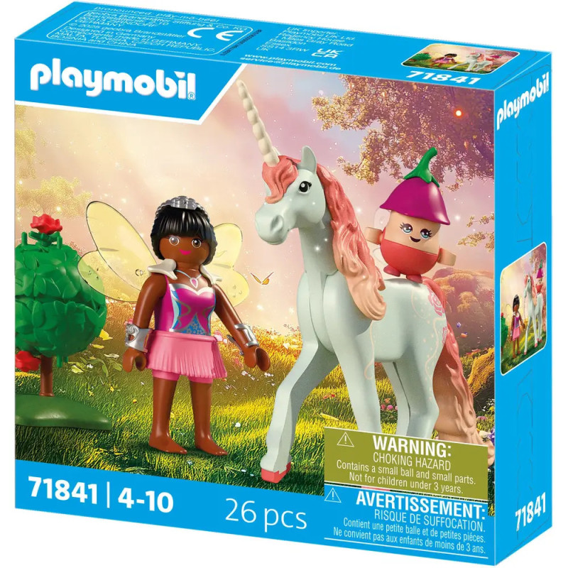 Playmobil-Feen-Set mit Fee, Einhorn und Elf, 26 Teile, geeignet für Kinder von 4-10 Jahren.