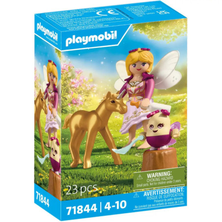 Playmobil-Set mit Fee, Hirsch und Pilzen, 23 Teile, für Kinder von 4-10 Jahren, Artikelnummer 71844.