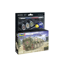 Revell GTK Boxer Sanitätsfahrzeug-Bausatz incl. Farben, Pinsel und Kleber im Set.