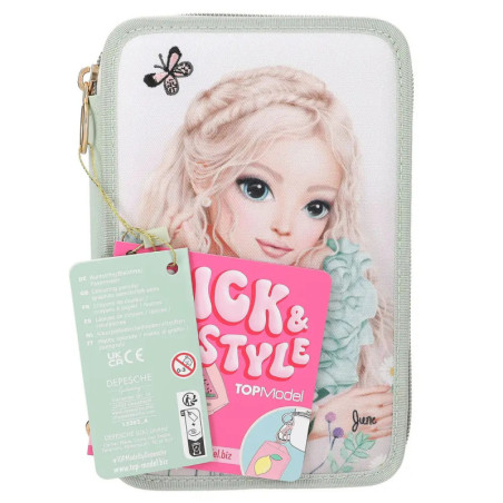 TOPModel 3 Fach Federtasche m