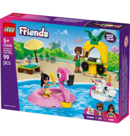 Friends Poolparty mit Einhorn und Flamingo